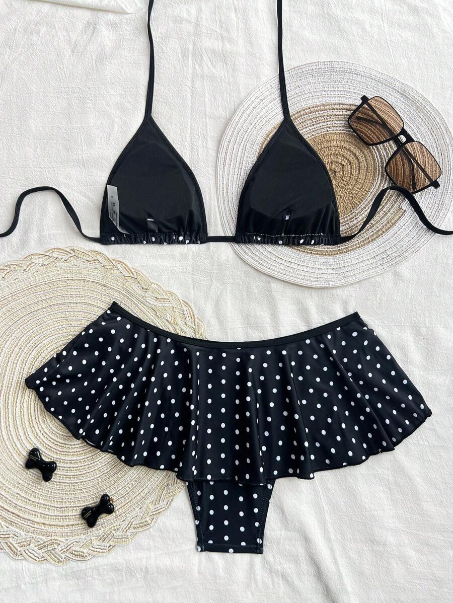 dół od bikini groszki