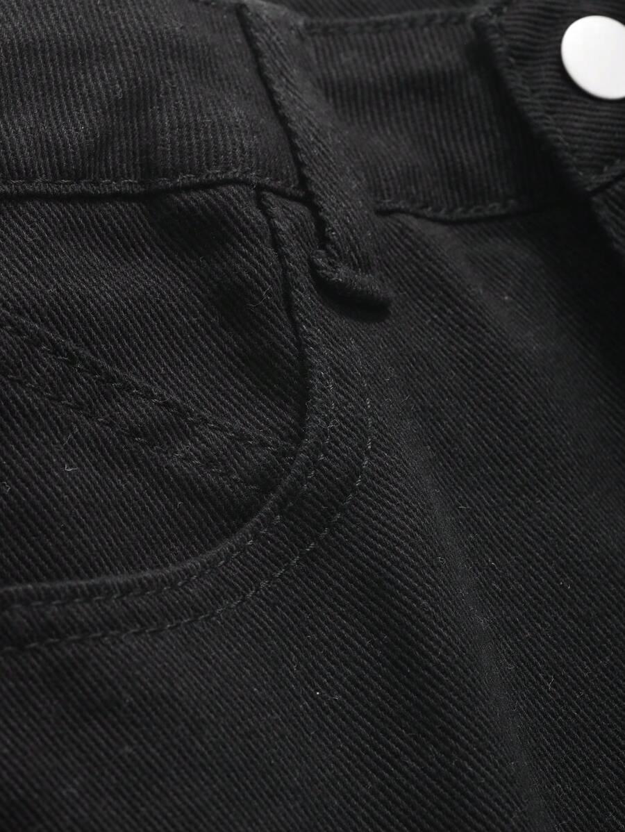 CZARNE SPODNIE JEANS
