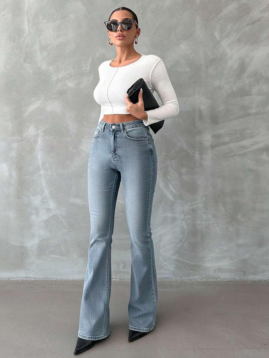 NIEBIESKIE SPODNIE JEANS