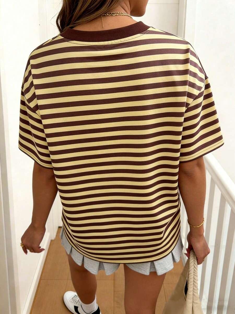 t-shirt wzór paski