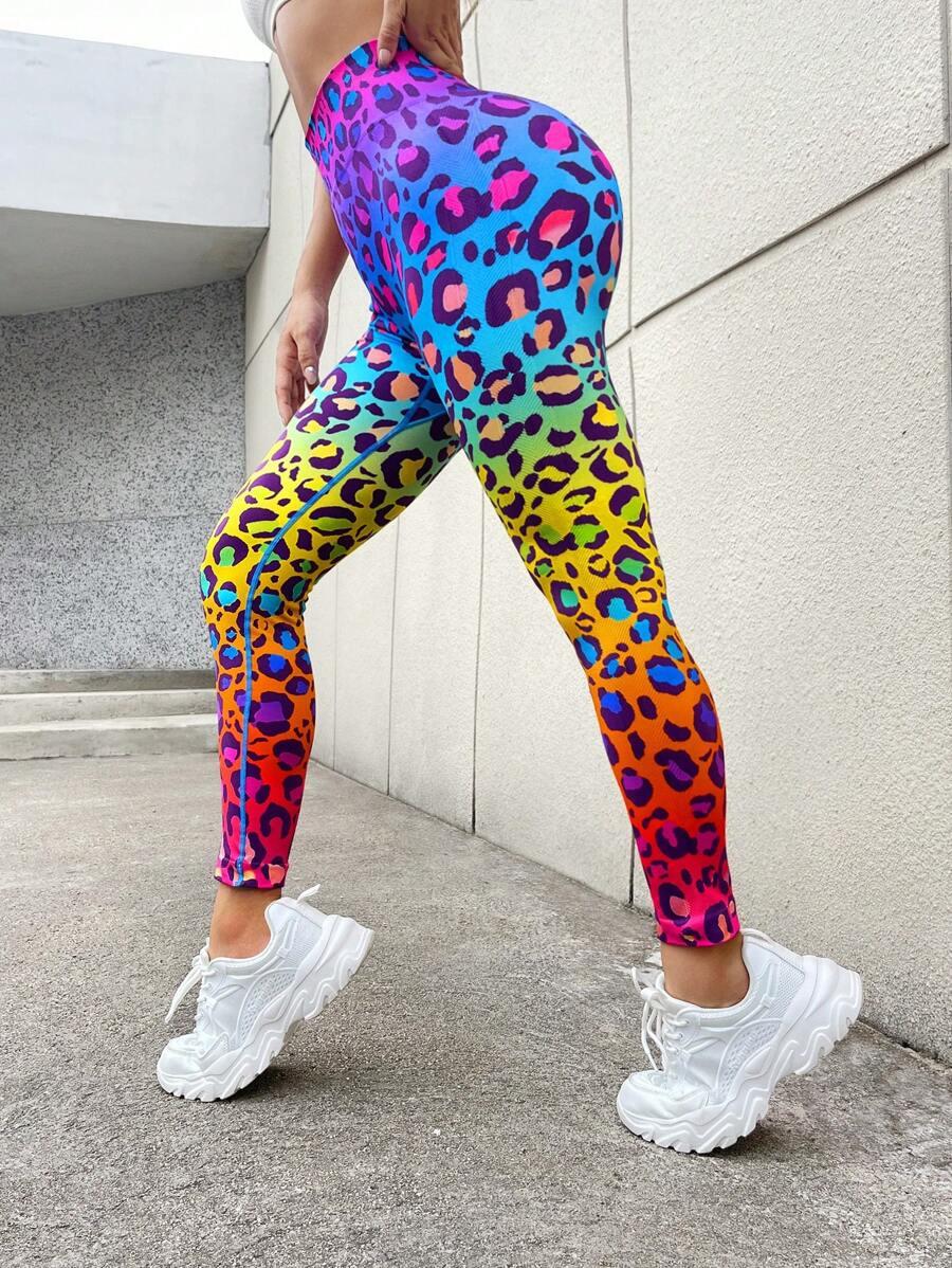sportowe legginsy animal print 