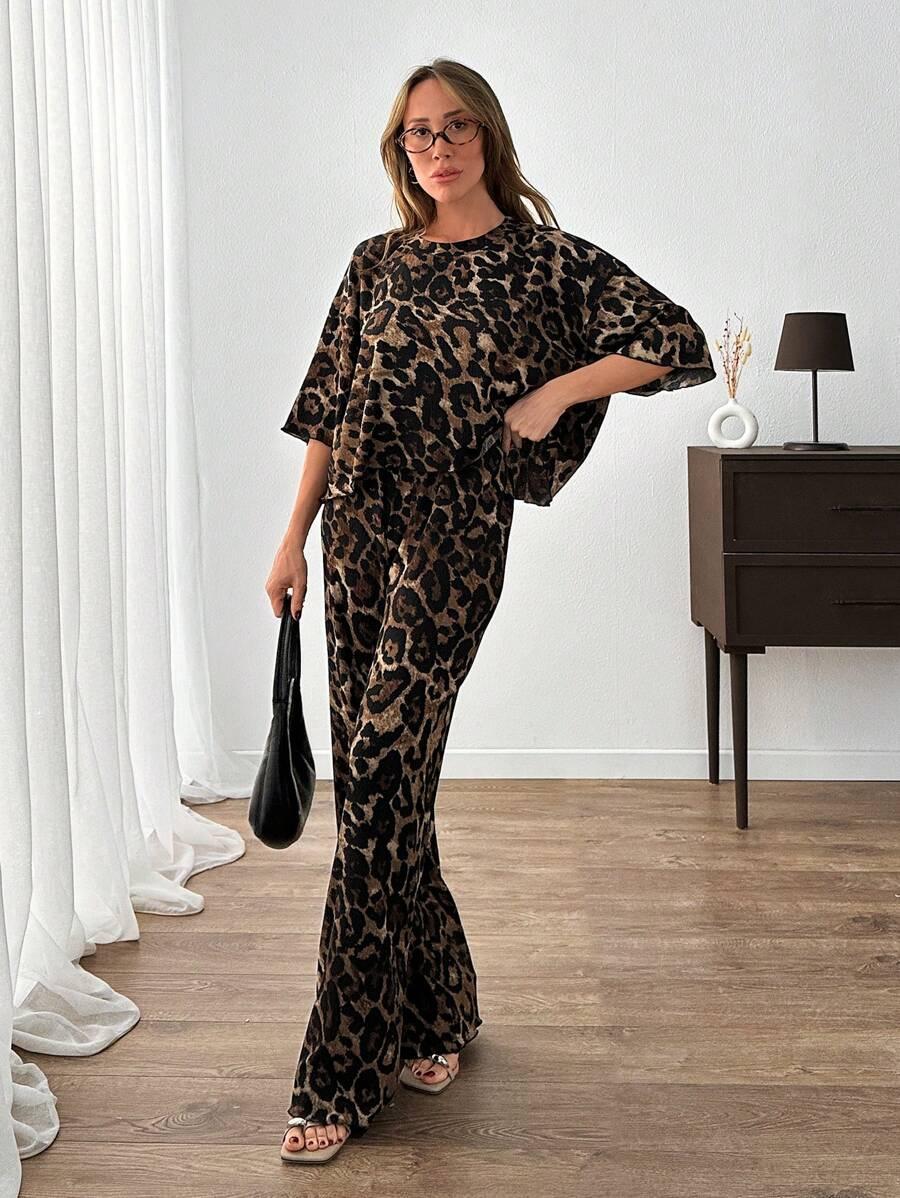 T-SHIRT SPODNIE KOMPLET ANIMAL PRINT
