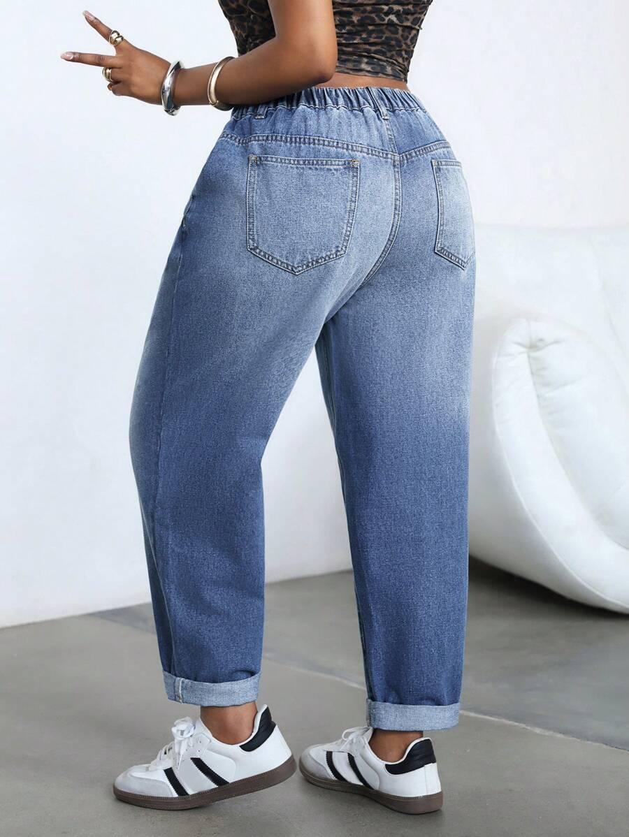 spodnie mom jeans wysoki stan