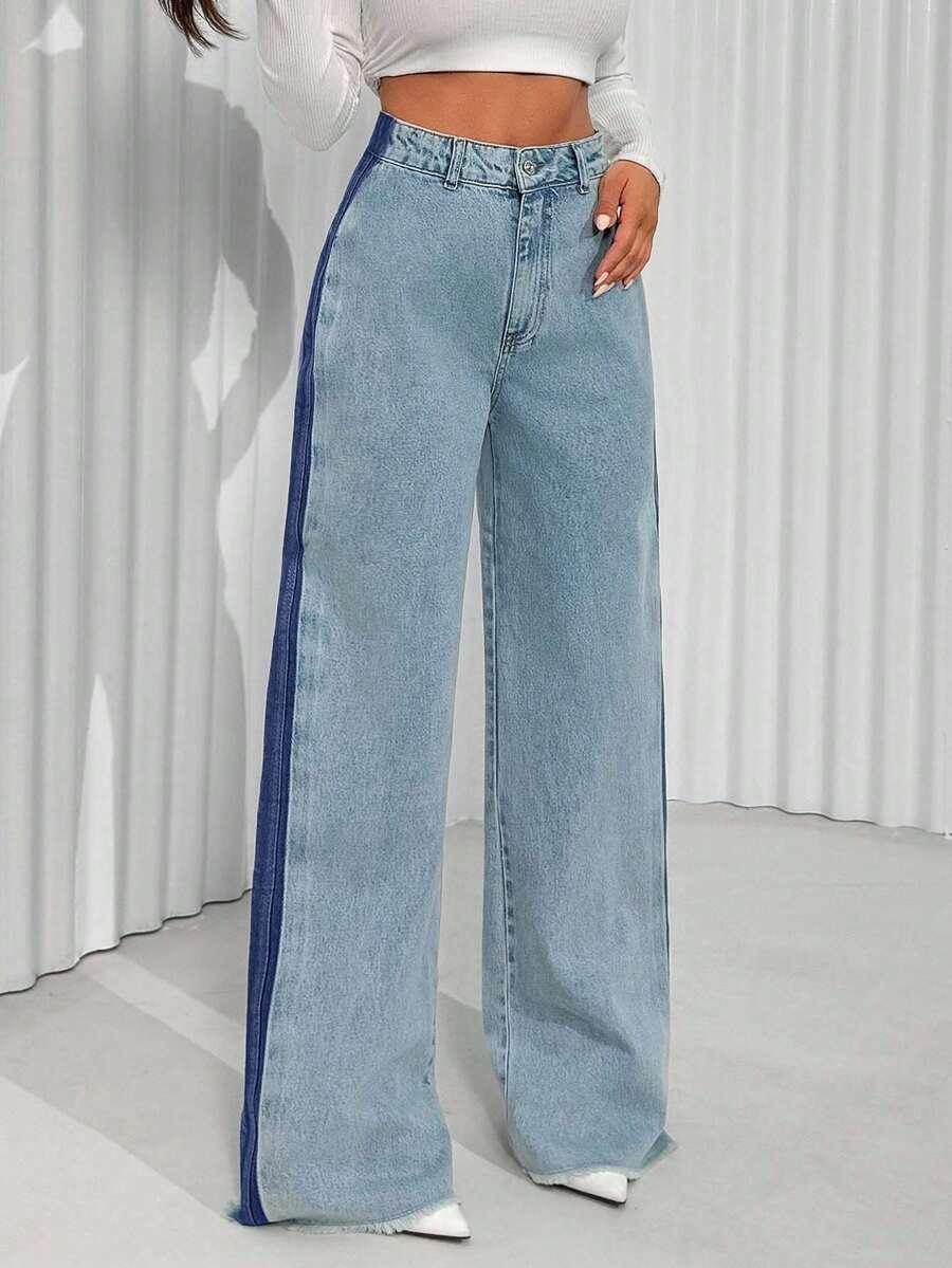 spodnie jeans wysoki stan