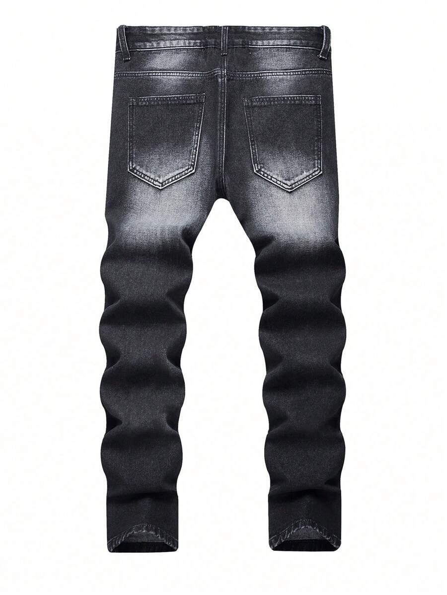 czarne spodnie ripped