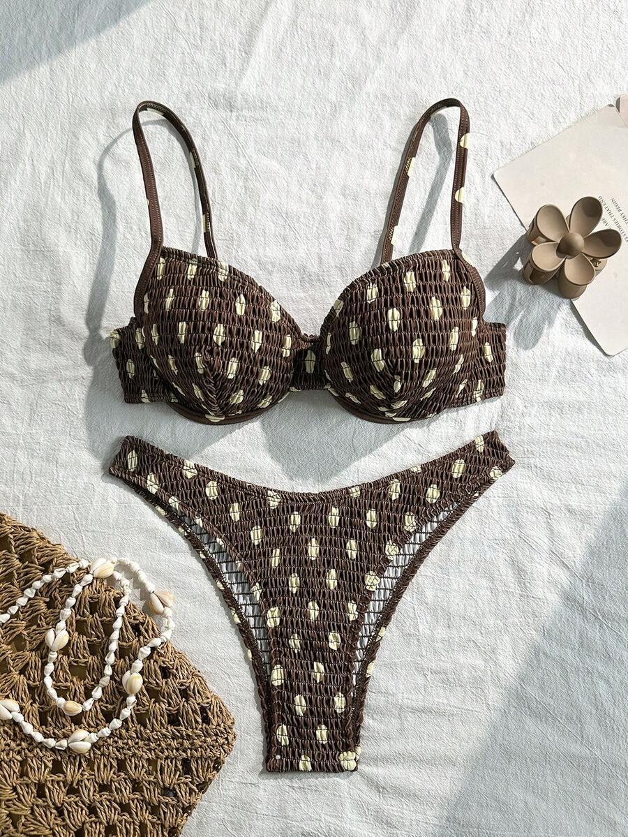 góra od bikini groszki