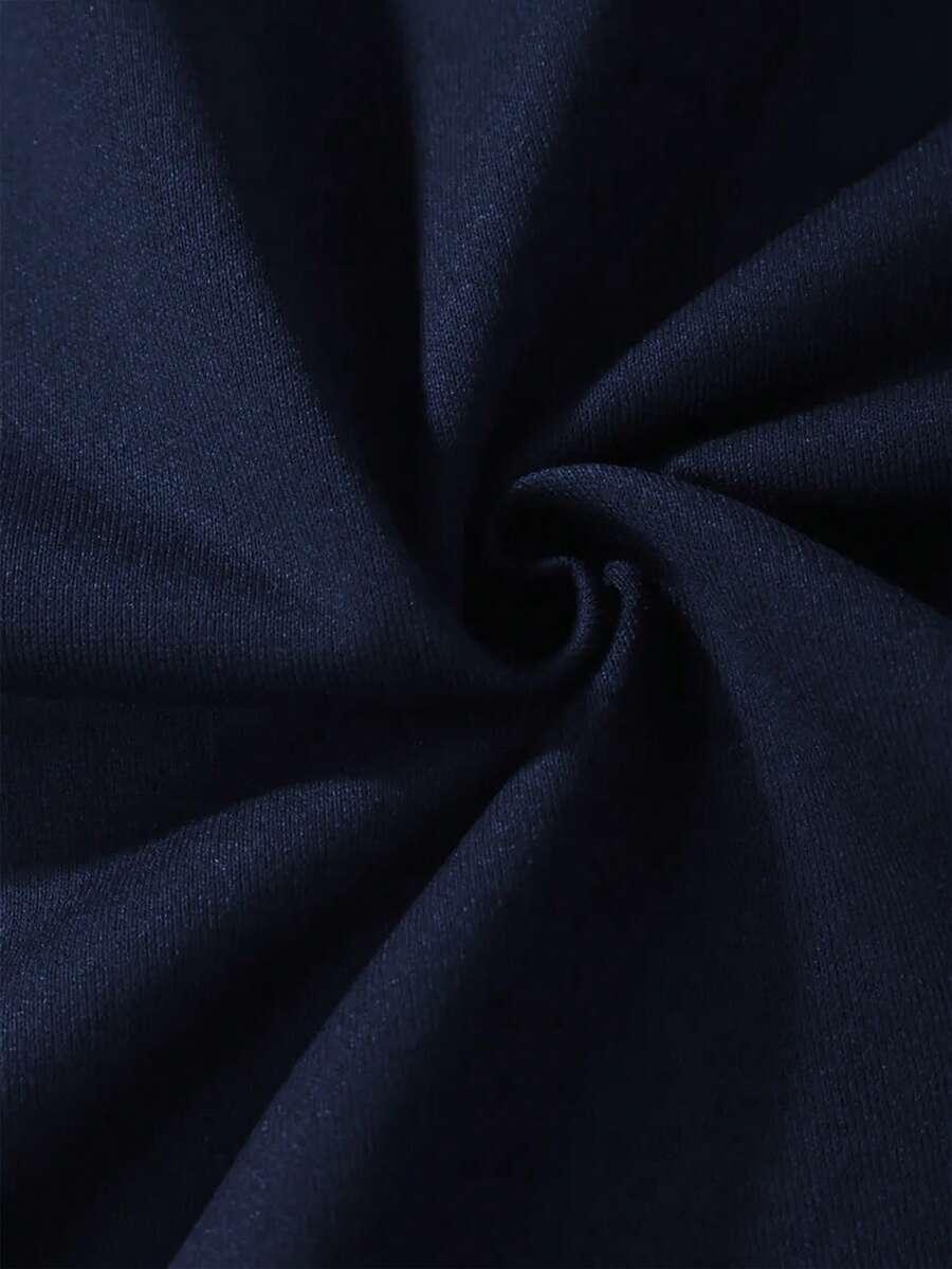 GRANATOWA BLUZA KAPTUR