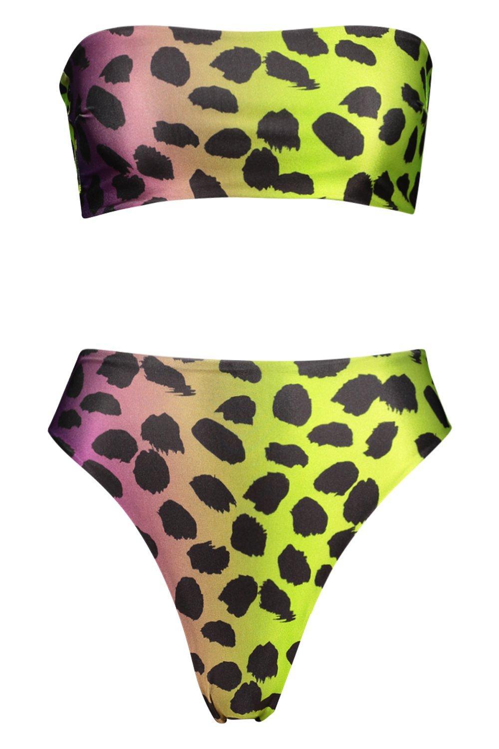 DÓŁ OD BIKINI ANIMAL PRINT ombre