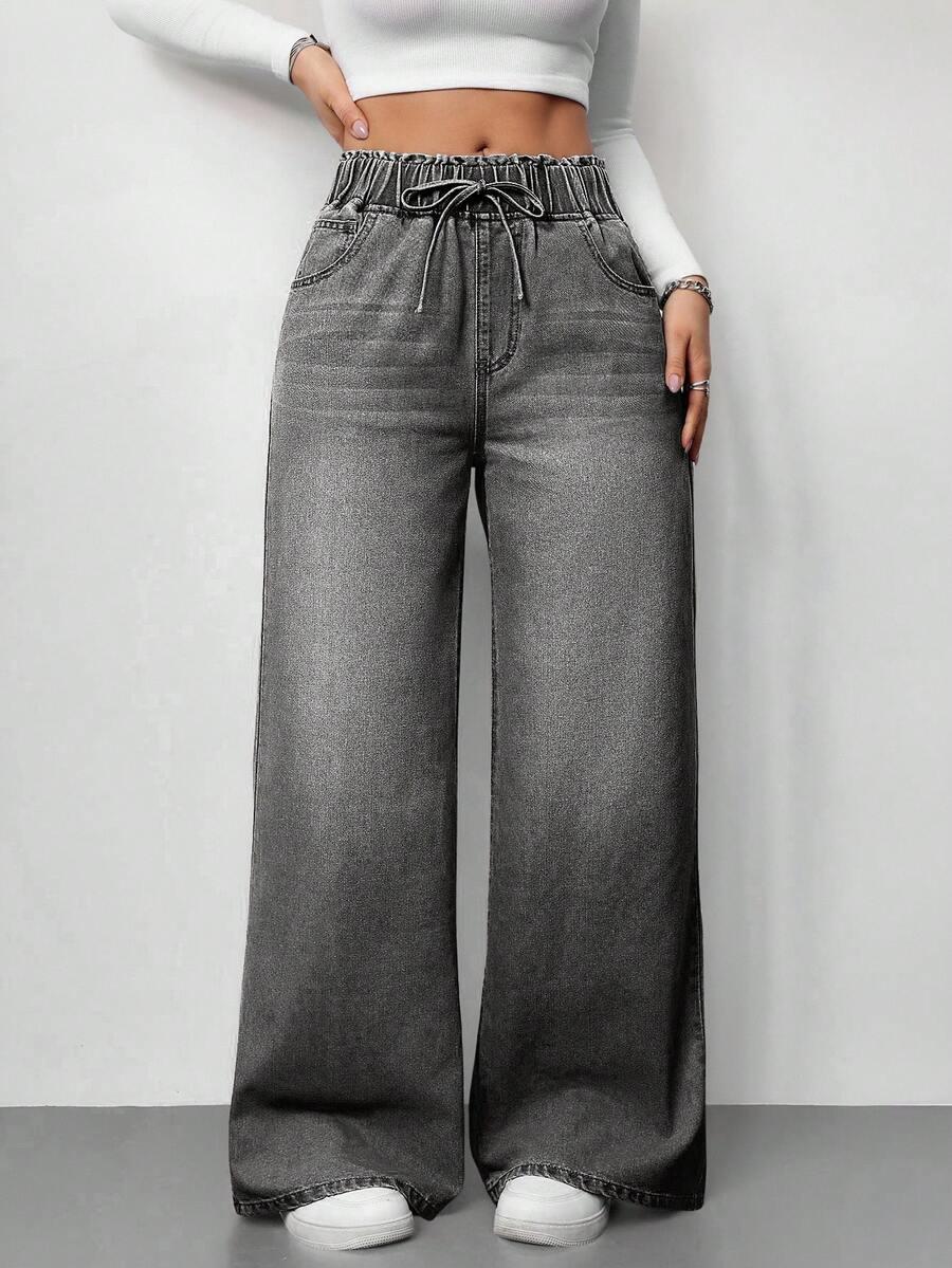 szare spodnie jeans