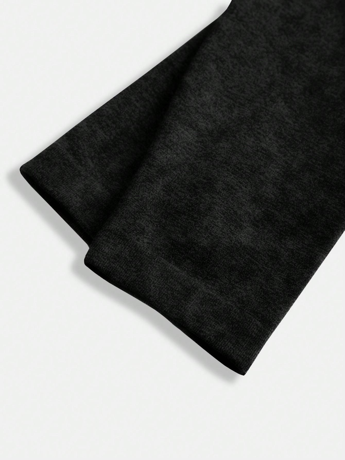 CZARNY KOMPLET BLUZKA LEGGINSY