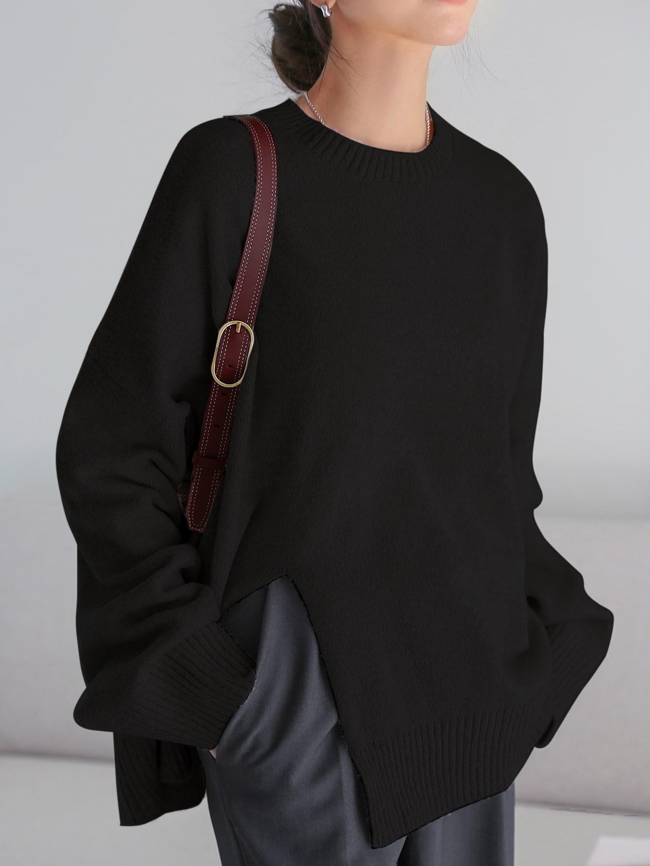 CZARNY SWETER CASUAL