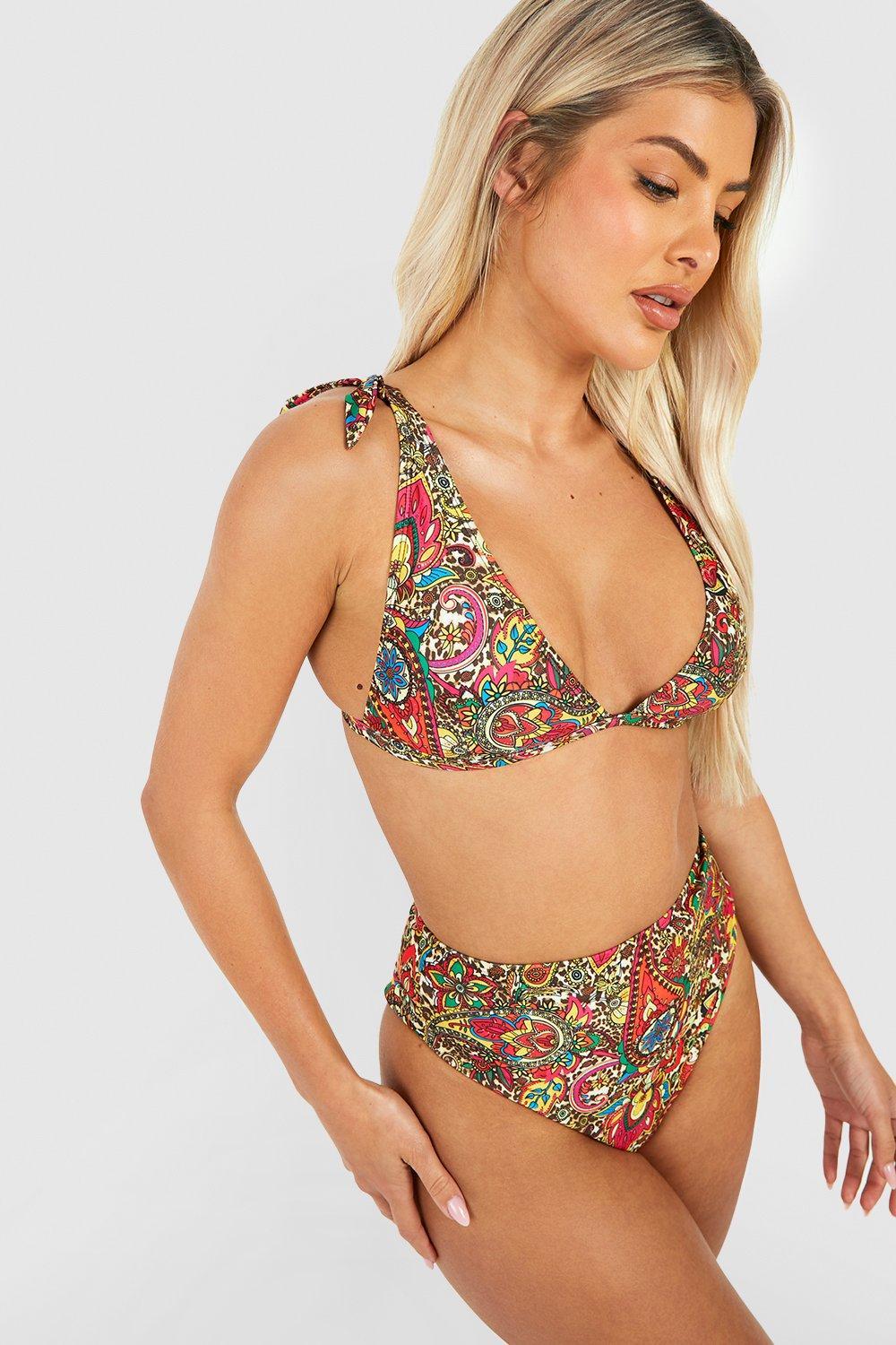 STRÓJ KĄPIELOWY BIKINI KOMPLET PRINT