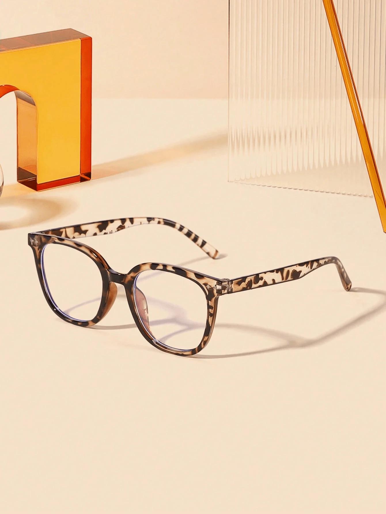 okulary zerówki animal print