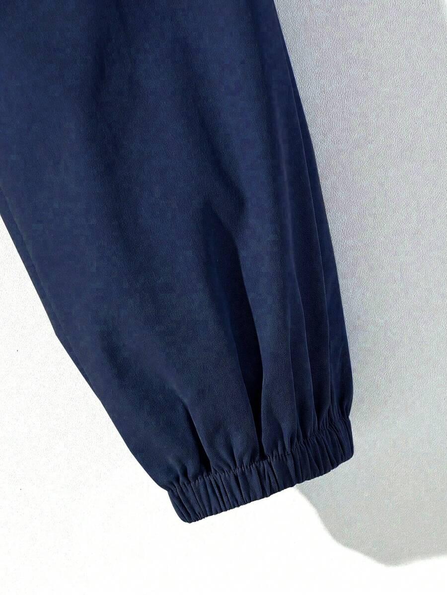 GRANATOWE SPODNIE JOGGER