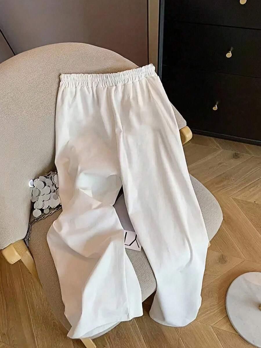 BIAŁE SPODNIE CASUAL