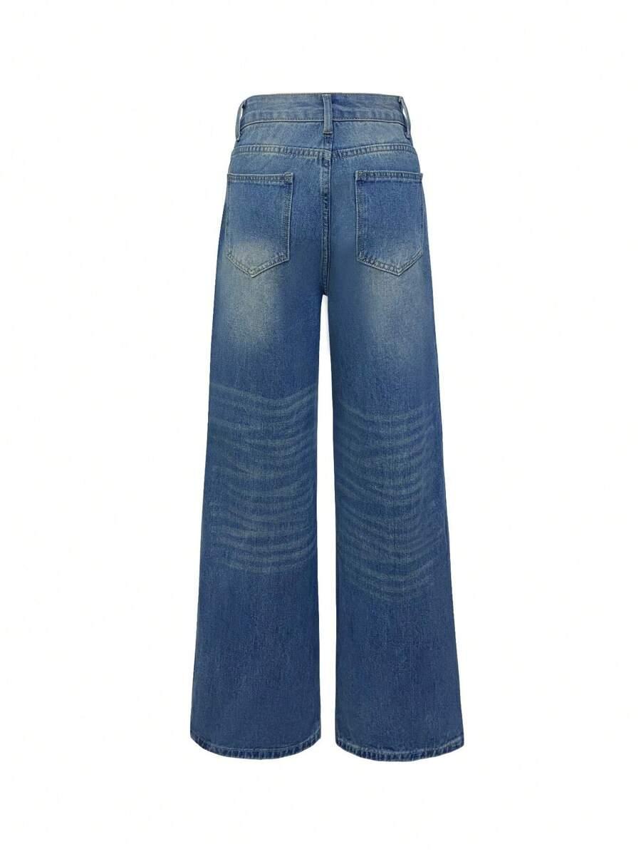 NIEBIESKIE SPODNIE JEANS 