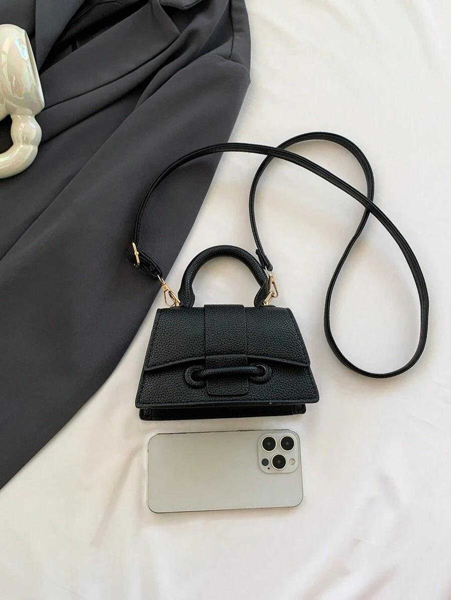 czarna mini torebka