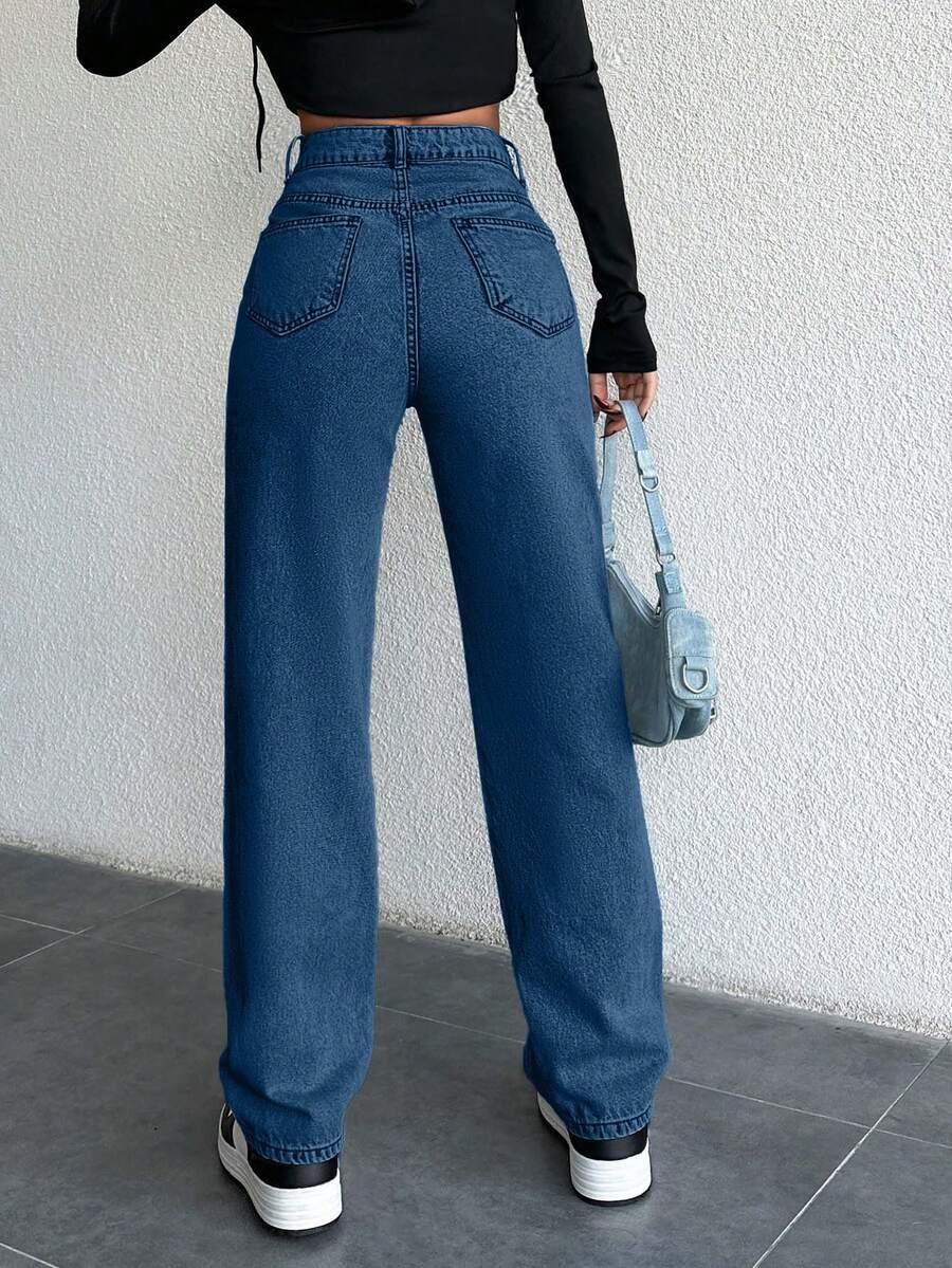 NIEBIESKIE SPODNIE JEANS