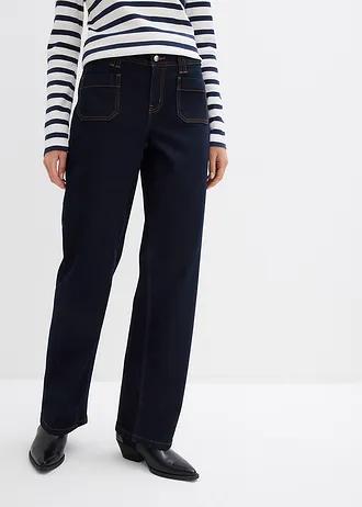 JEANSY DAMSKIE PLUS SIZE BAWEŁNIANE ŚREDNI STAN