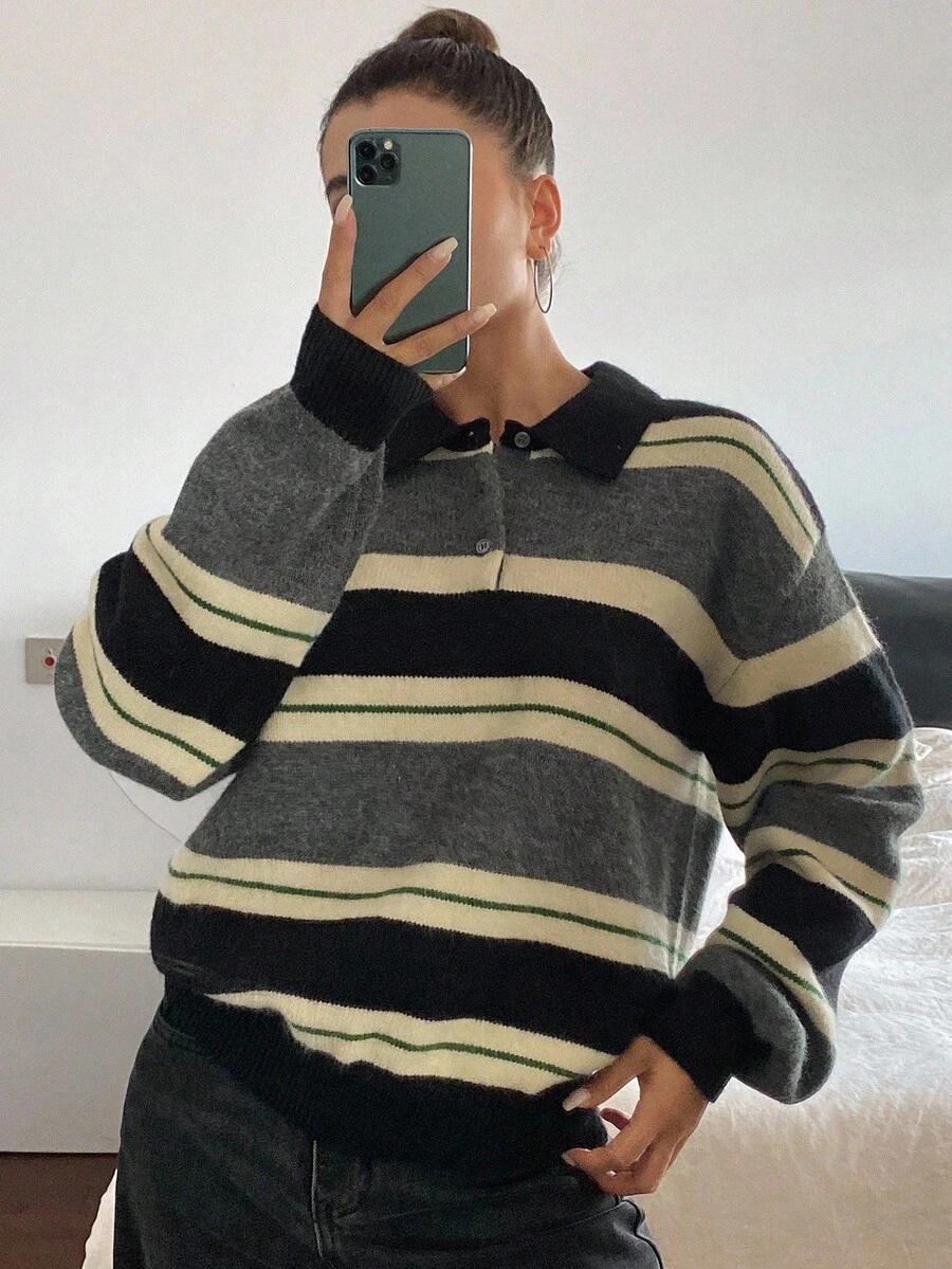 SWETER Z DŁUGIM RĘKAWEM