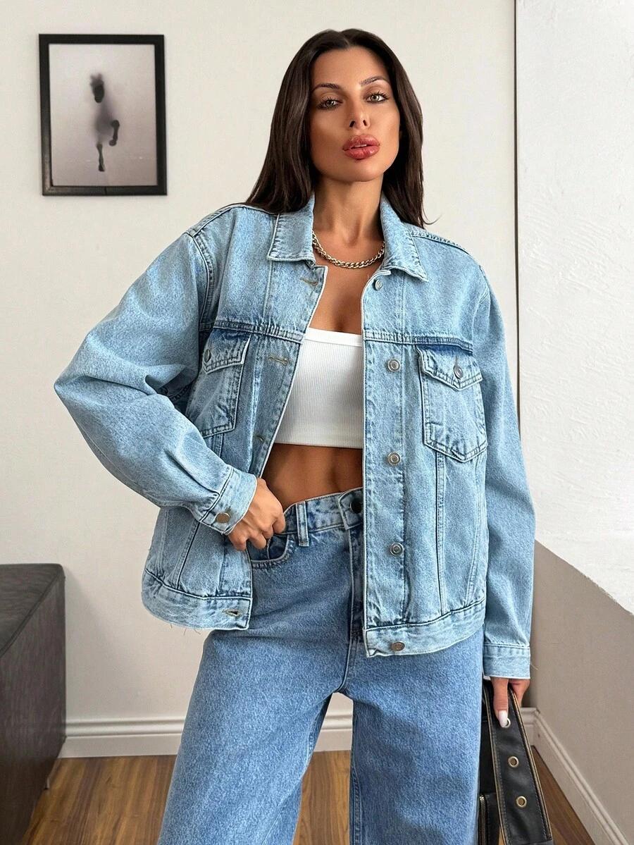 niebieska kurtka JEANS 