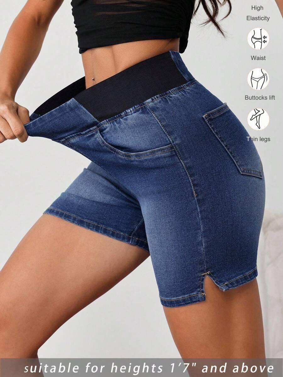 SPODENKI JEANS WYSOKI STAN