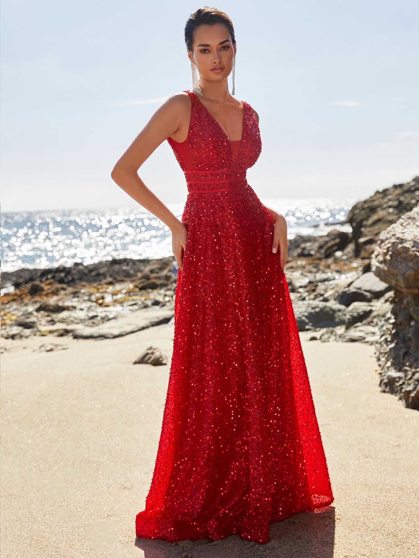 MAXI SUKIENKA GLAMOUR CEKINY