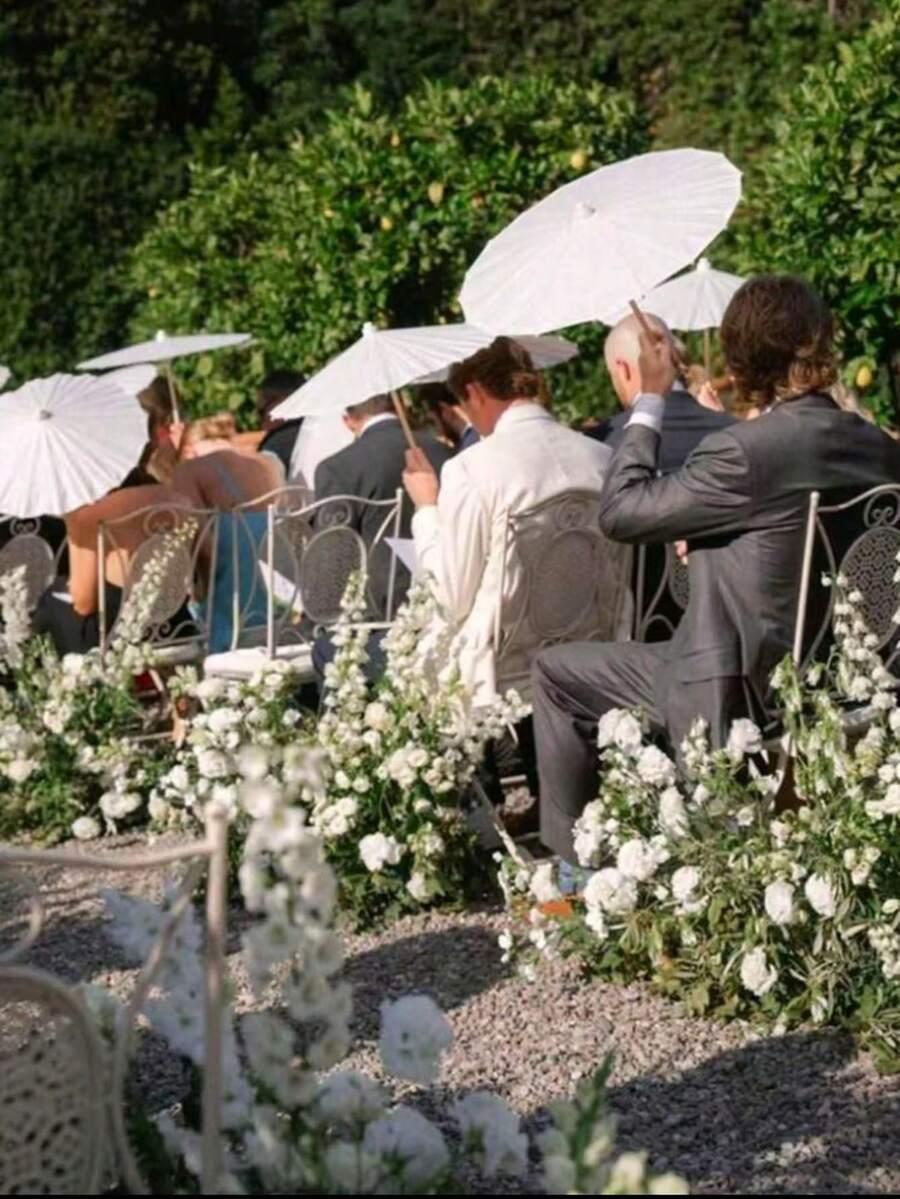 BIAŁY PARASOL DEKORACJA 6-pack