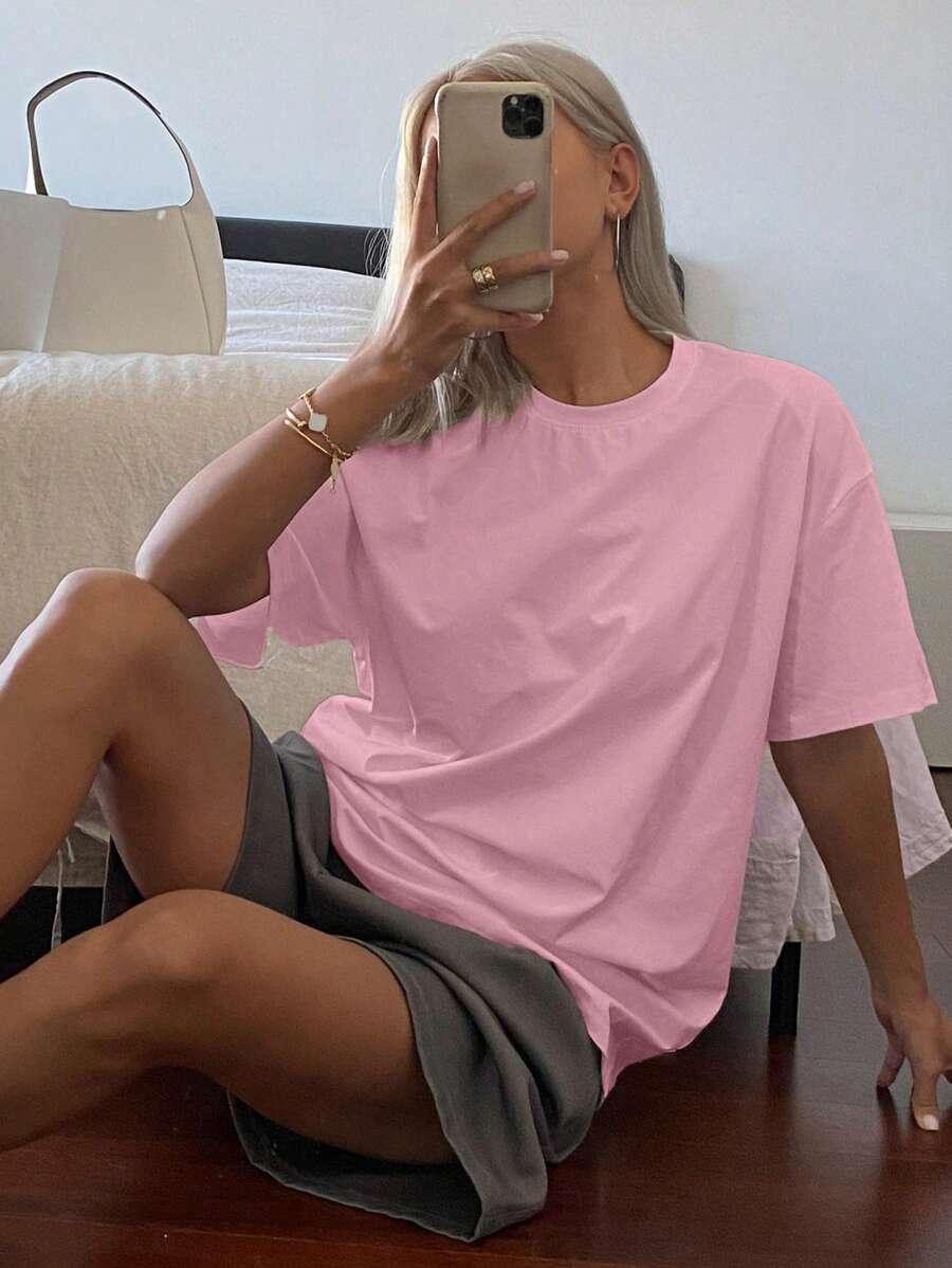 RÓŻOWY T-SHIRT BASIC