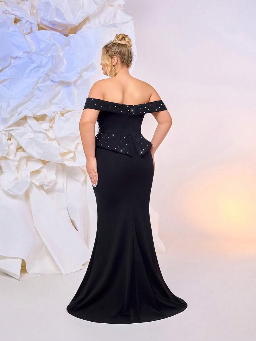 czarna maxi sukienka