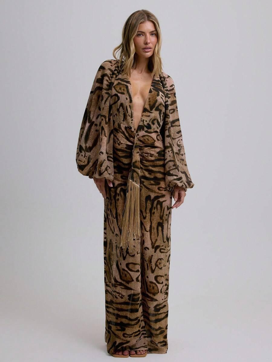 sukienka animal print