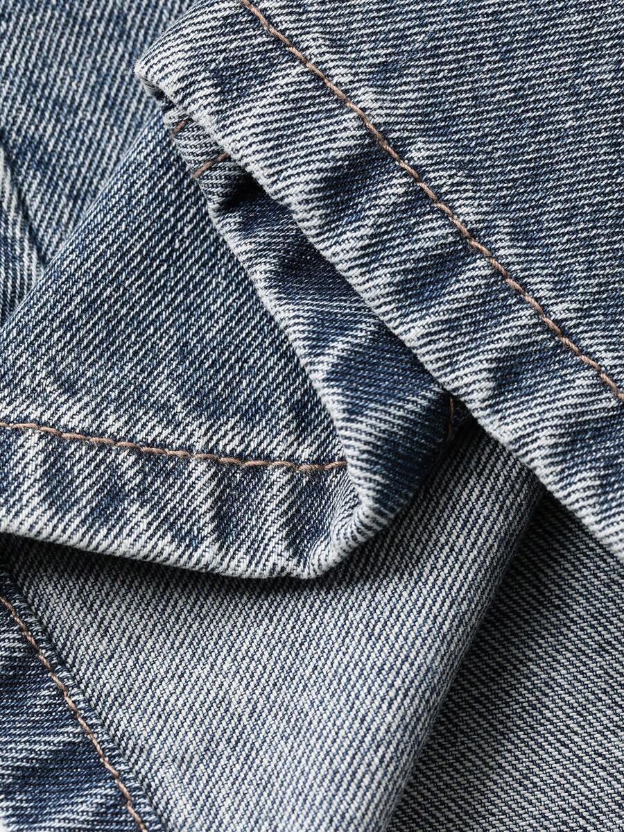 szerokie spodnie jeans zdobienie