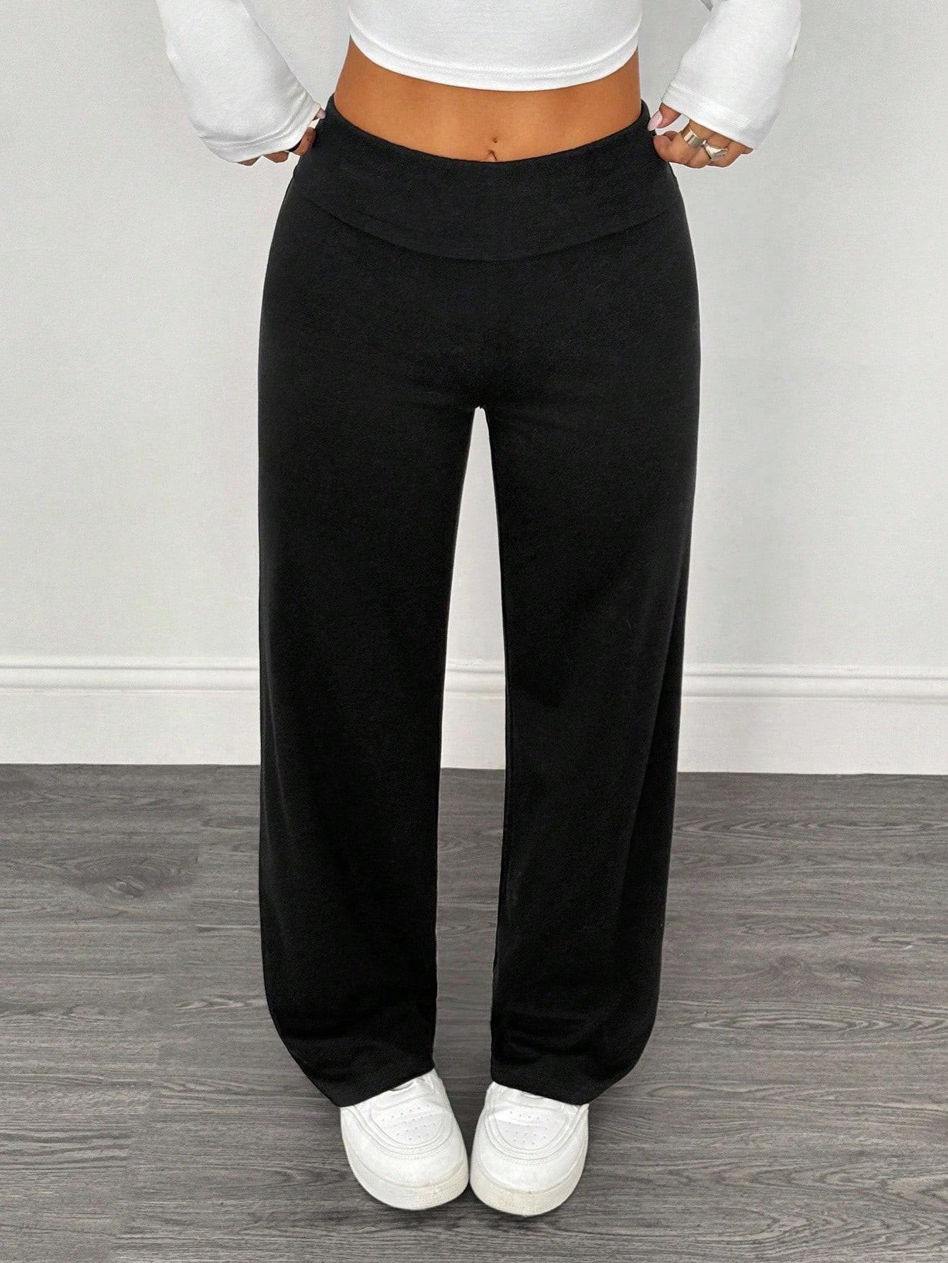 CZARNE LEGGINSY DZWONY