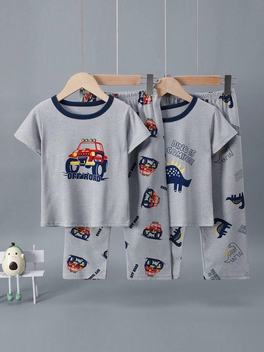 PIŻAMA T-SHIRT SPODNIE KOMPLET 2-PACK