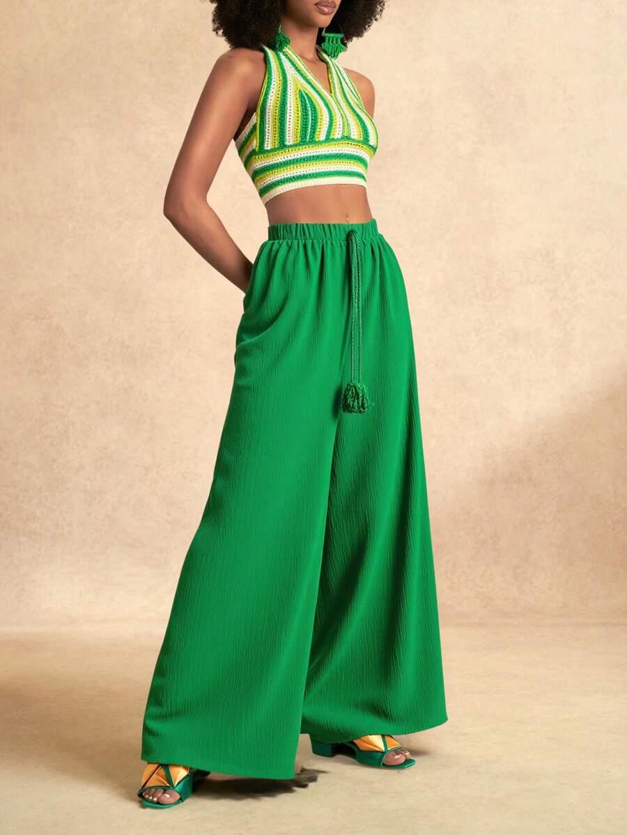 ZIELONE SPODNIE CASUAL