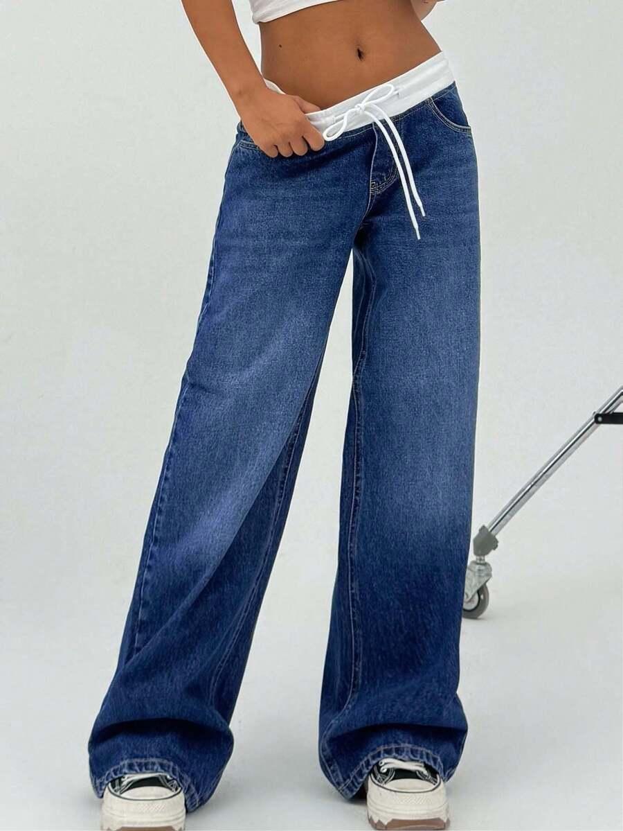 NIEBIESKIE SPODNIE JEANS
