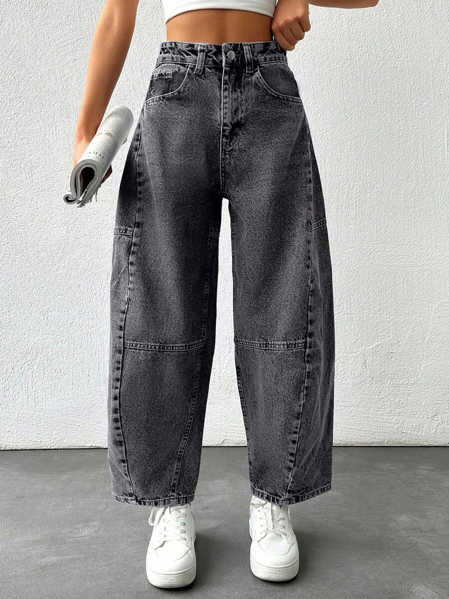 szare spodnie jeans