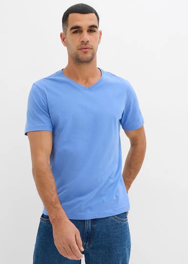 szary t-shirt v-neck