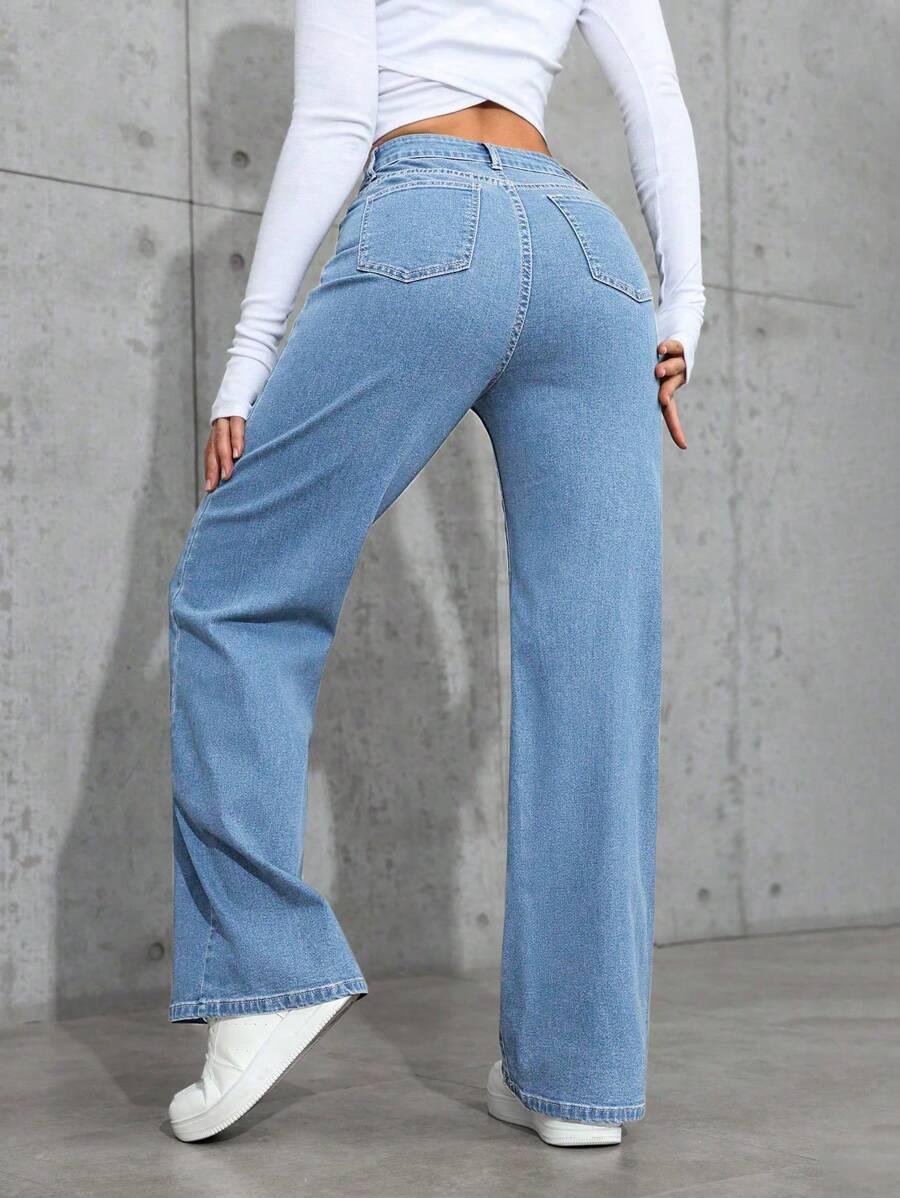 NIEBIESKIE SPODNIE JEANS