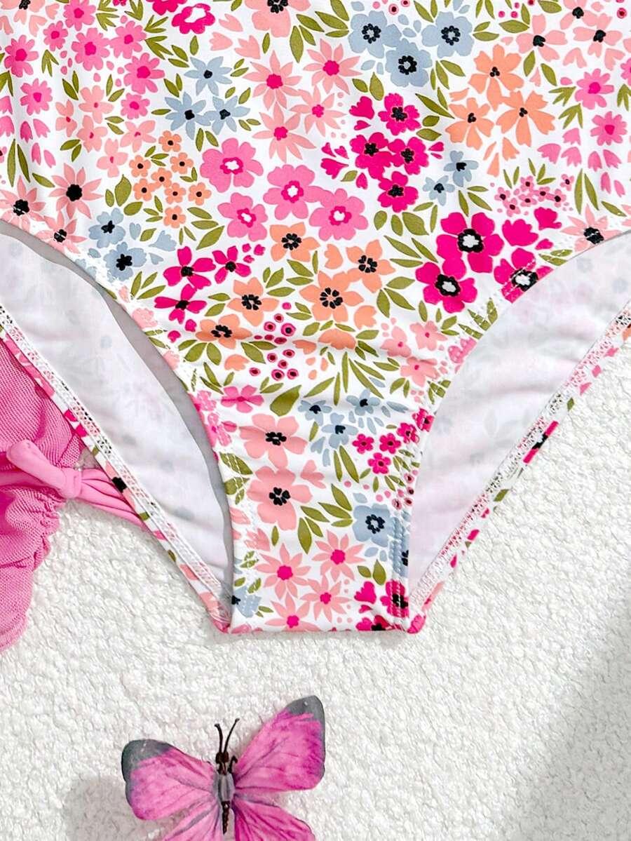 3-CZĘŚCIOWY STRÓJ KĄPIELOWY bikini spódnica komplet