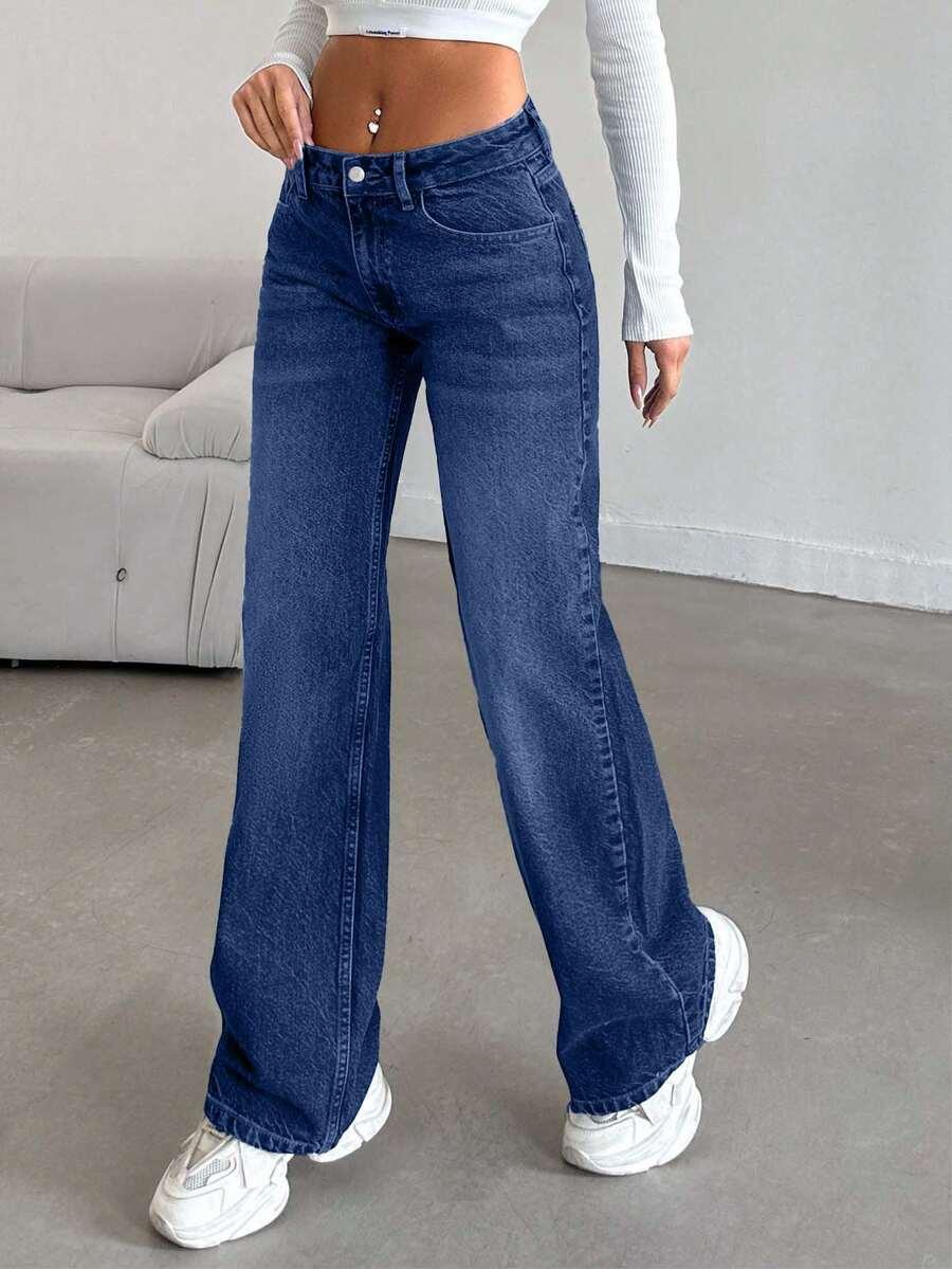NIEBIESKIE SPODNIE JEANS