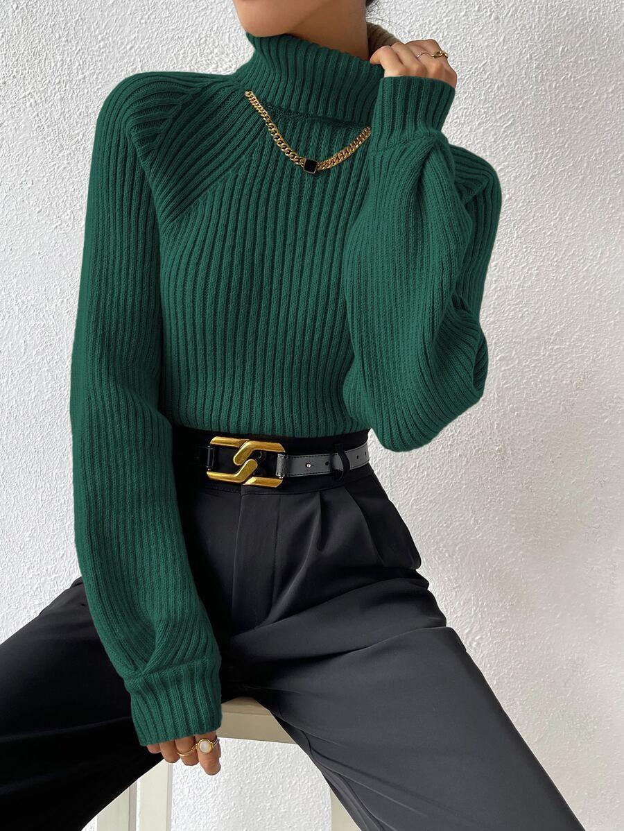 PRĄŻKOWANY SWETER GOLF 