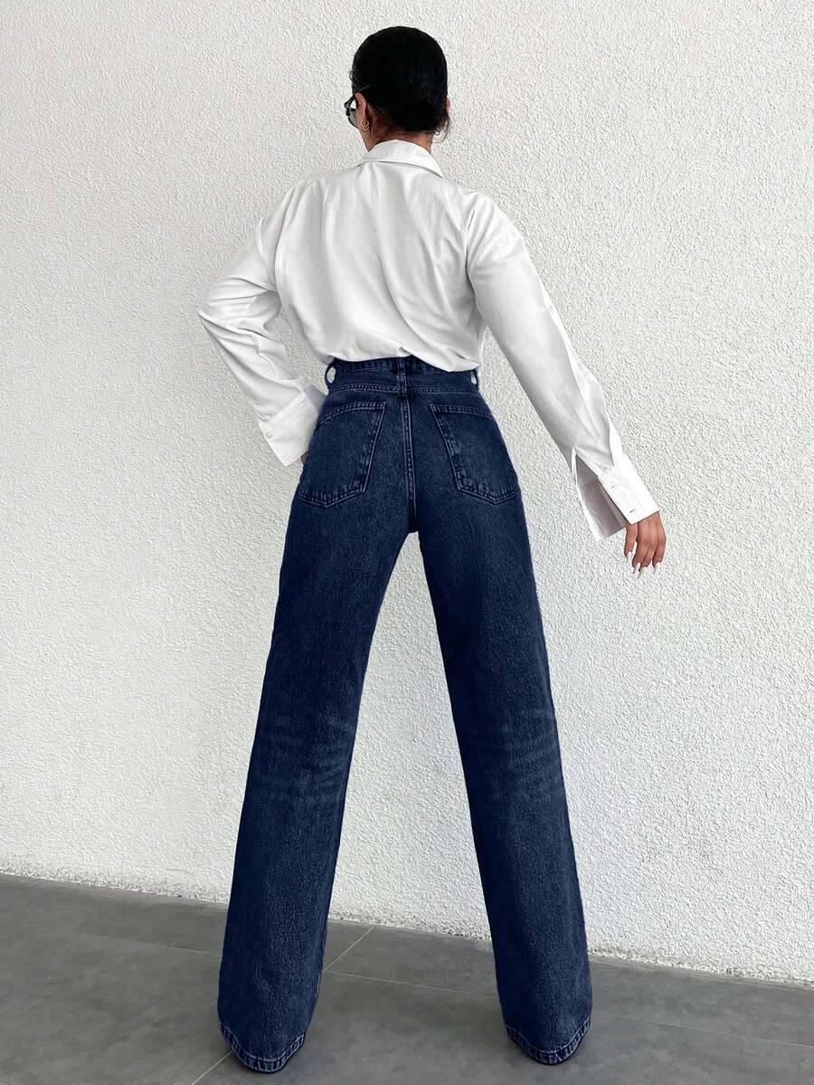 NIEBIESKIE SPODNIE JEANS