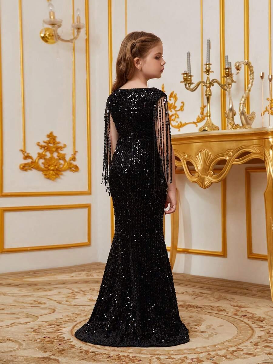 CZARNA MAXI SUKIENKA