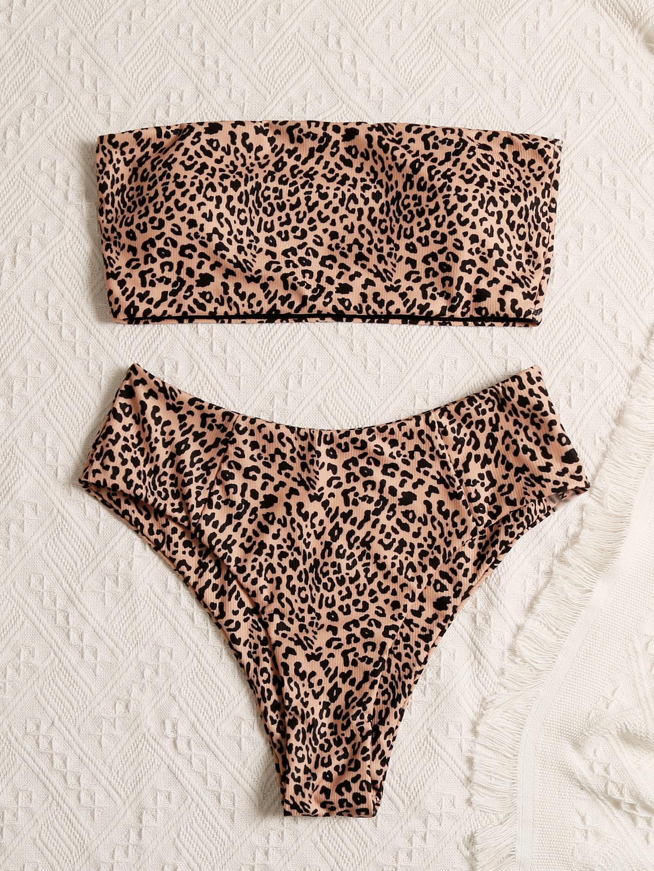 DWUCZĘŚCIOWY STRÓJ KĄPIELOWY ANIMAL PRINT