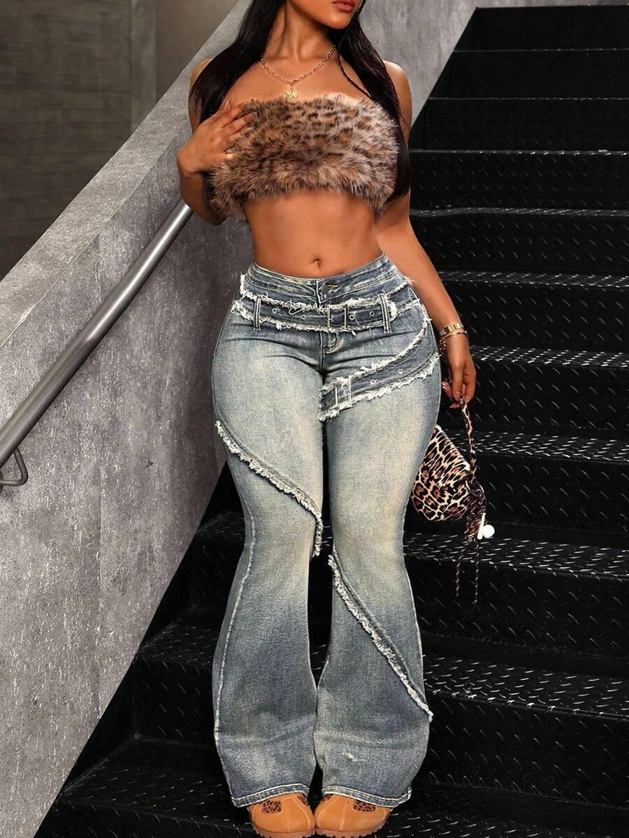NIEBIESKIE SPODNIE JEANS 