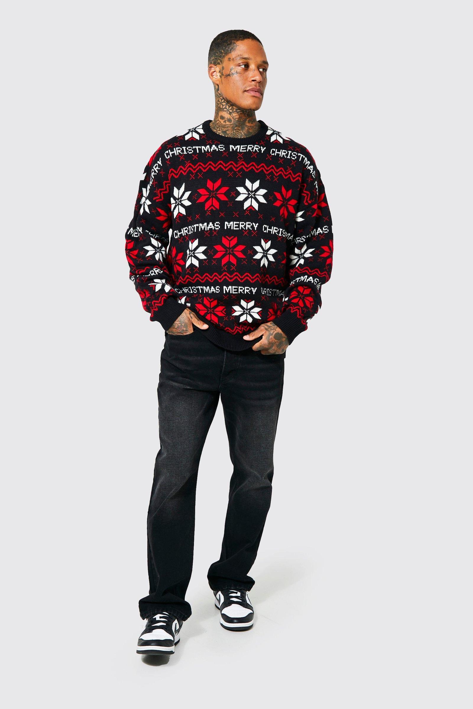 sweter świąteczny wzór