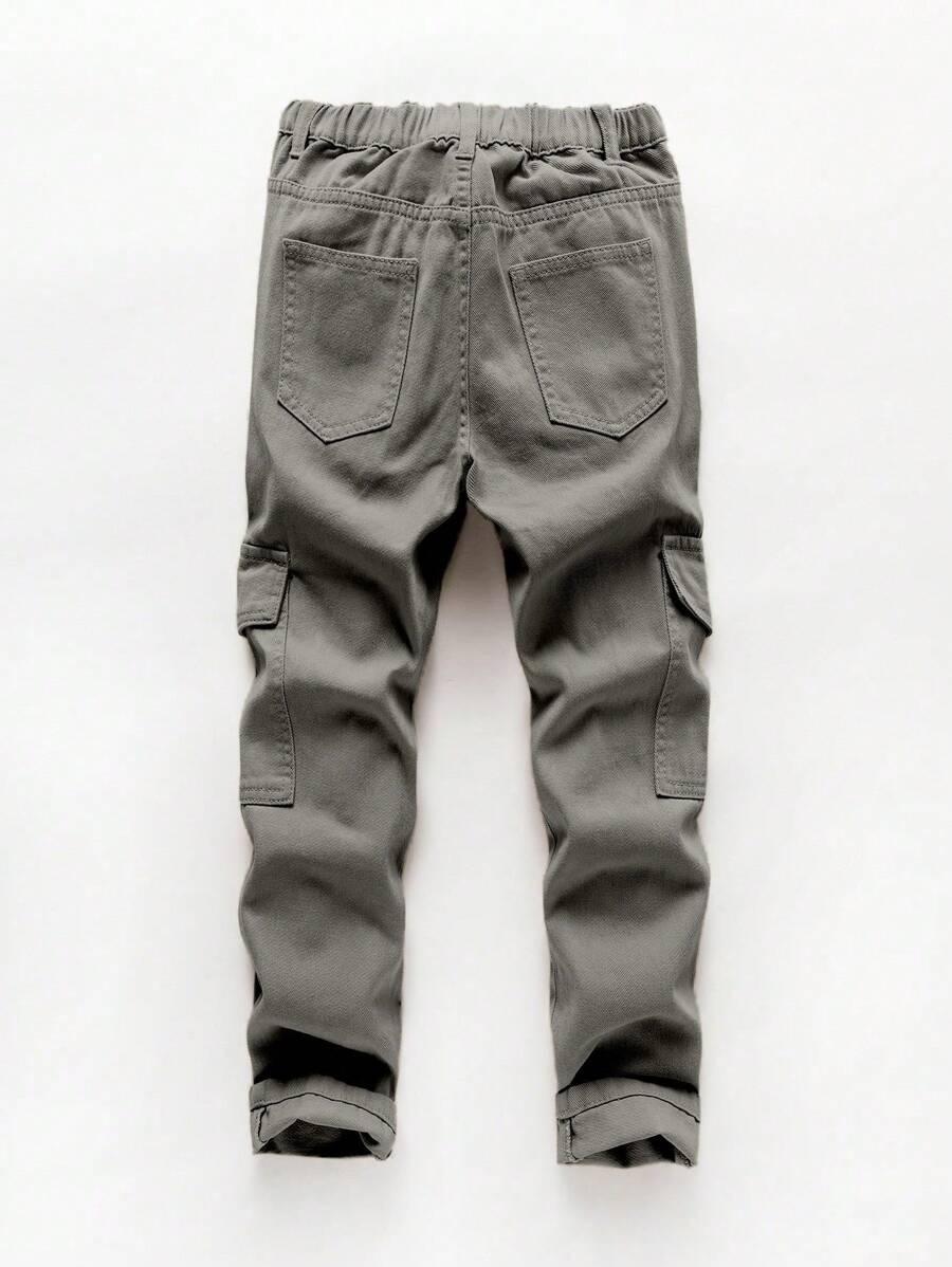 SZARE SPODNIE JEANS 
