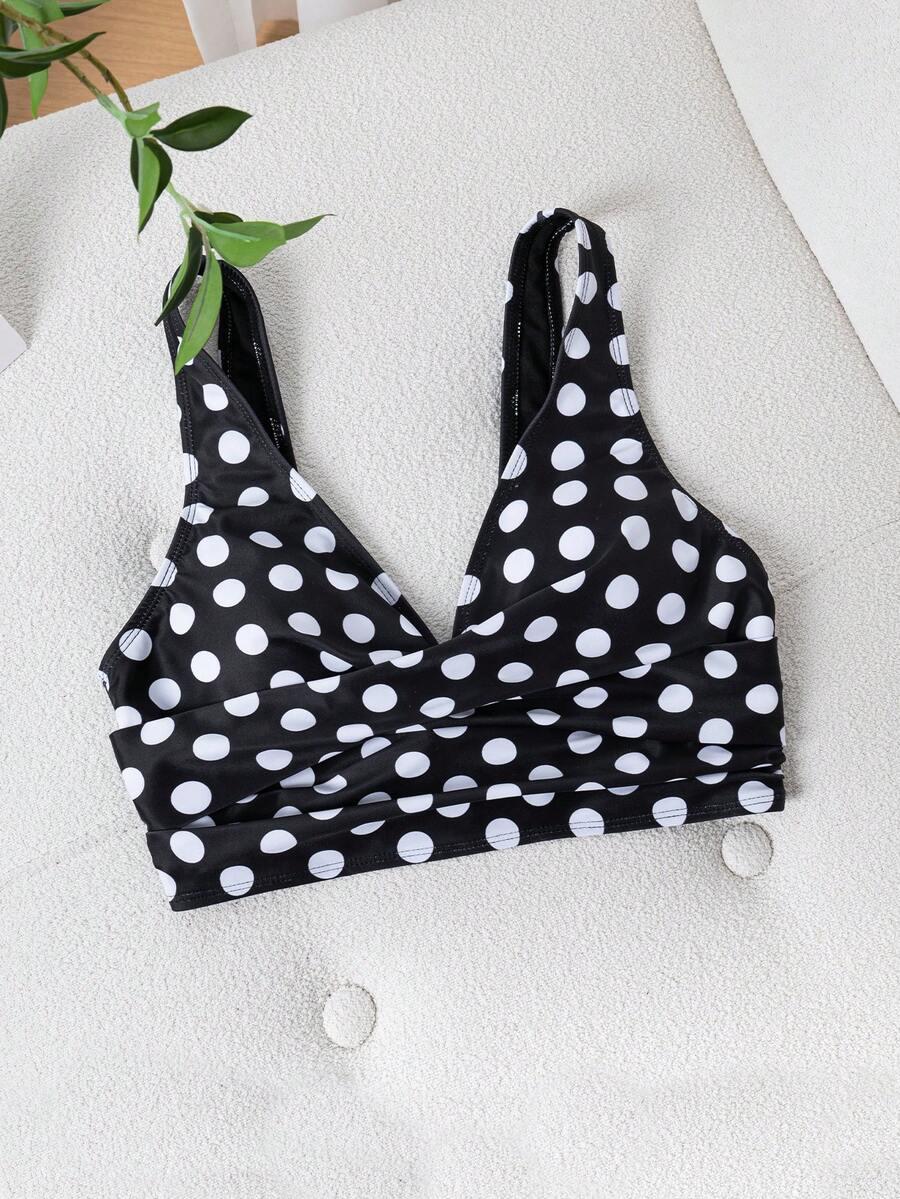 góra od bikini w groszki