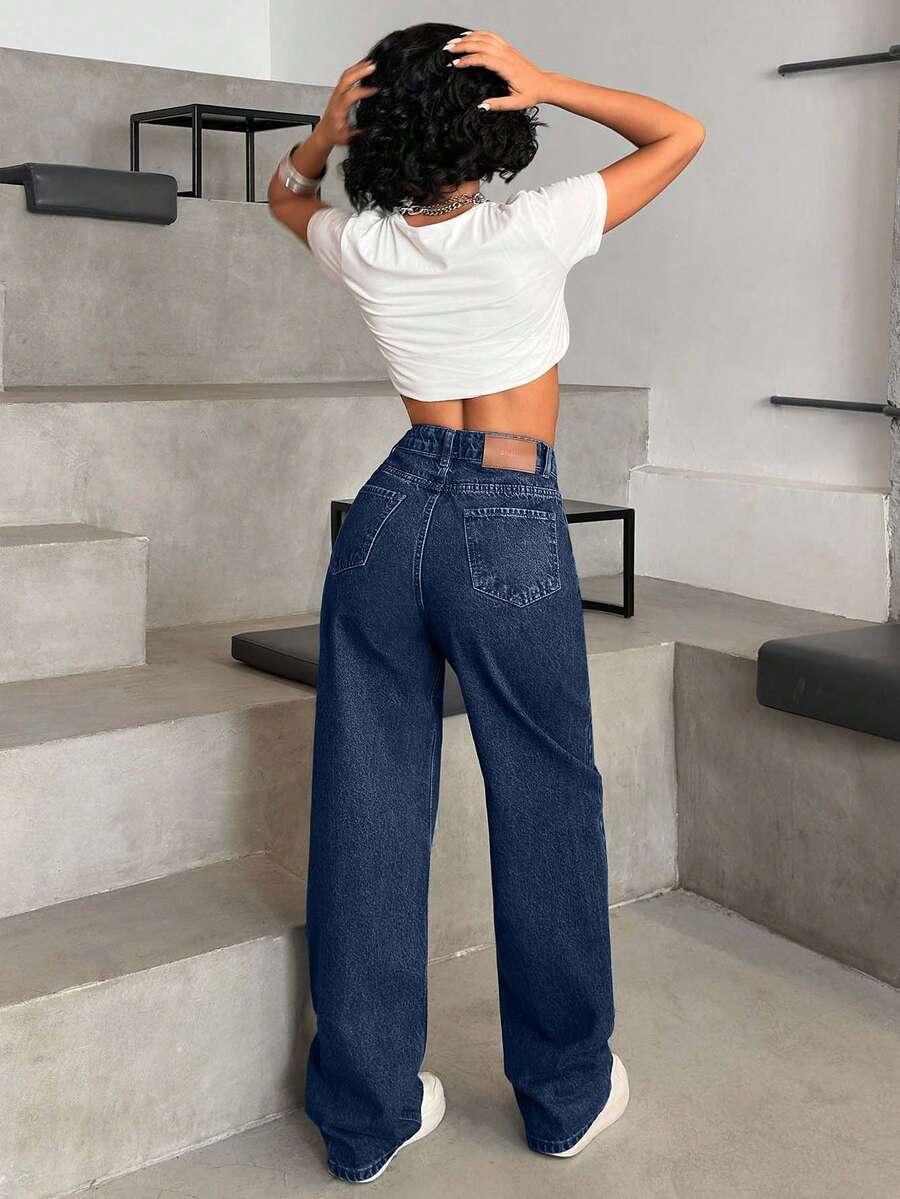 spodnie jeans prosta nogawka